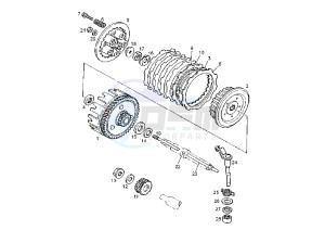 GPR NUDE - 125 cc drawing CLUTCH