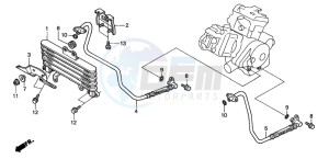 VTR1000SP VTR1000SP-2 drawing OIL COOLER (VTR1000SPY/1)