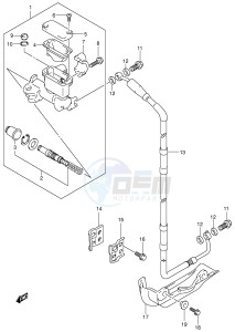 RM125 (E3-E28) drawing FRONT MASTER CYLINDER (MODEL K1 K2 K3)