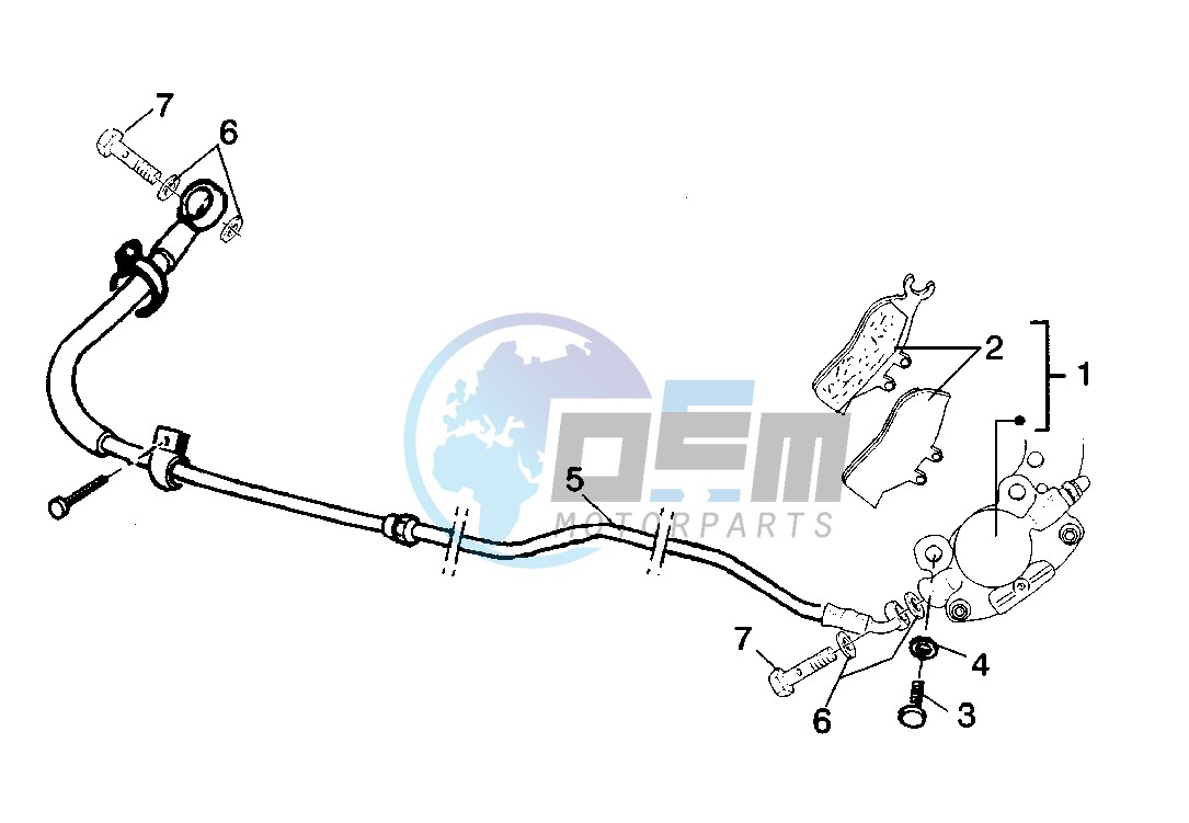 Rear brake caliper