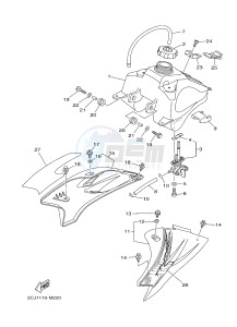 TT-R50E (2CJ3 2CJ4) drawing FUEL TANK