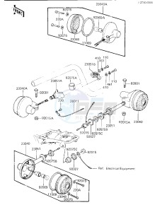 KZ 750 K [LTD BELT] (K1-K2 K2 CAN ONLY) [LTD BELT] drawing TURN SIGNALS