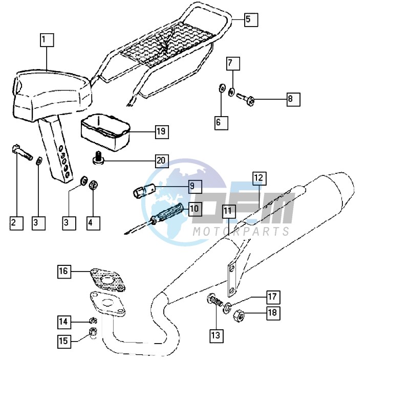 Exhaust-seat