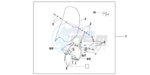 SH300AR9 Europe Direct - (ED / ABS) drawing WIND SHIELD