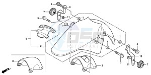 CBR125R drawing FRONT FENDER