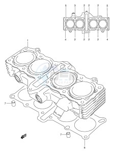 GSF250V (E24) Bandit drawing CYLINDER