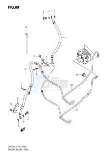 UH125 ABS BURGMAN EU drawing FRONT BRAKE HOSE