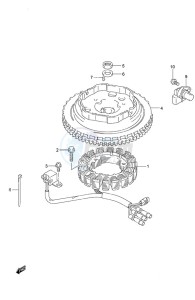 DF 20A drawing Magneto Electric Starter