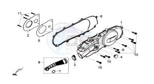 GTS 125I ABS drawing CRANKCASE COVER LEFT