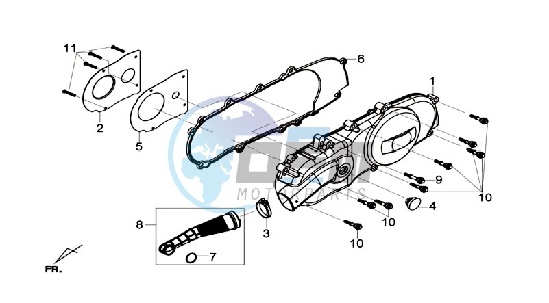 CRANKCASE COVER LEFT