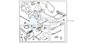 CBR600RR9 BR / MME - (BR / MME) drawing AVERTO ALARM KIT