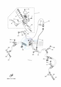 YFM450FWBD YFM45KPLK (BB5H) drawing FRONT MASTER CYLINDER