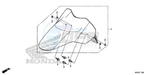 WW125EX2F PCX125 - WW125 UK - (E) drawing FRONT FENDER