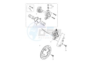 YN NEO'S 100 drawing FRONT BRAKE CALIPER