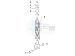 Fly 50 4t 4v (USA) drawing Rear suspension - Shock absorbers