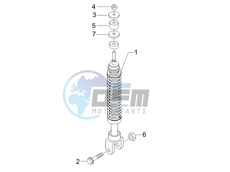 Rear suspension - Shock absorbers