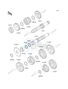 KX 65 A [KX65 MONSTER ENERGY] (A6F - A9FA) A7F drawing TRANSMISSION