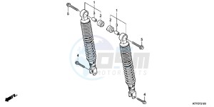 SH125RC drawing REAR CUSHION