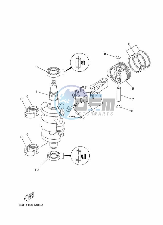 CRANKSHAFT--PISTON