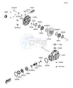 BRUTE FORCE 300 KVF300CHF EU drawing Drive Shaft/Final Gear