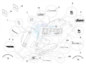 PRIMAVERA 150 4T 3V IGET ABS E4 (EMEA) drawing Plates - Emblems