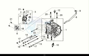 CRUISYM a 125i ABS (LV12W2-EU) (E5) (M1) drawing CYLINDER HEAD