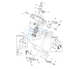 WR F 450 drawing STEERING