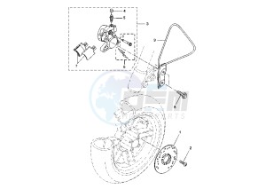 CW L BW'S 50 drawing FRONT BRAKE CALIPER