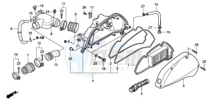 SH125 drawing AIR CLEANER