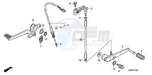 CB1000RAC drawing PEDAL