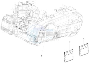 MP3 500 LT Sport-Business NOABS-ABS E4 (EMEA) drawing Engine, assembly