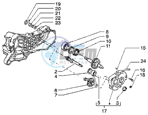 Rear wheel shaft