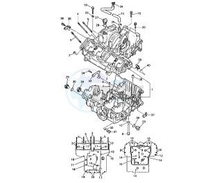 YZF SP 750 drawing CRANKCASE