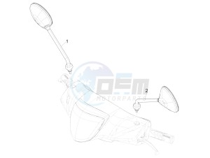 LIBERTY 50 (EMEA) drawing Driving mirror/s