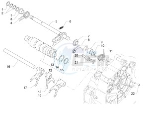 V7 II Stornello ABS 750 (APAC) drawing Gear box selector