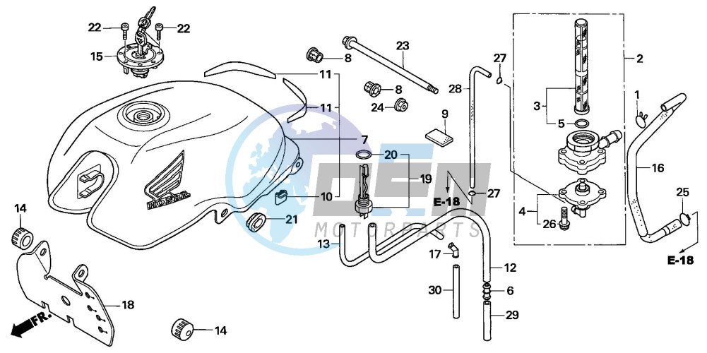 FUEL TANK (CBF600N6/NA6)