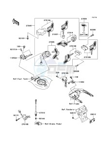 VN1600 MEAN STREAK VN1600B7F GB XX (EU ME A(FRICA) drawing Ignition Switch