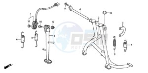 CBF600NA drawing STAND (CBF600S6/SA6/N6/NA6)