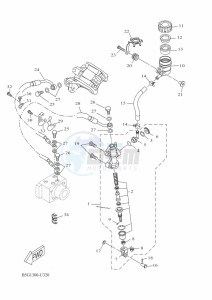 YZF125-A YZF-R125 (B5G4) drawing REAR MASTER CYLINDER