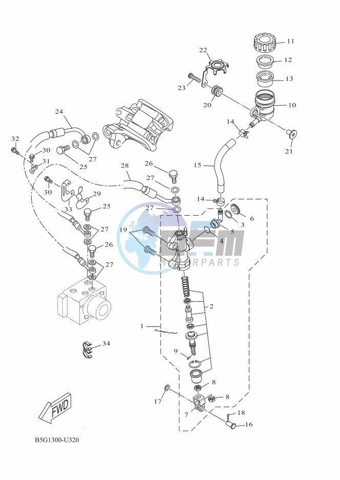 REAR MASTER CYLINDER