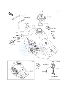 KX 80 R T [KX80] (R2-T3 BIG WHEEL) [KX 80 BIG WHEEL] drawing FUEL TANK