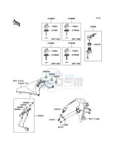 KFX450R KSF450BEF EU drawing Ignition Switch