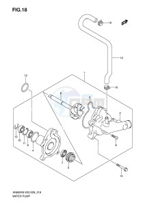 AN650 (E3-E28) Burgman drawing WATER PUMP