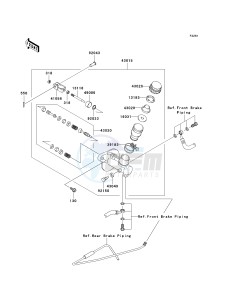 KAF 400 B [MULE 600] (B1) B1 drawing MASTER CYLINDER