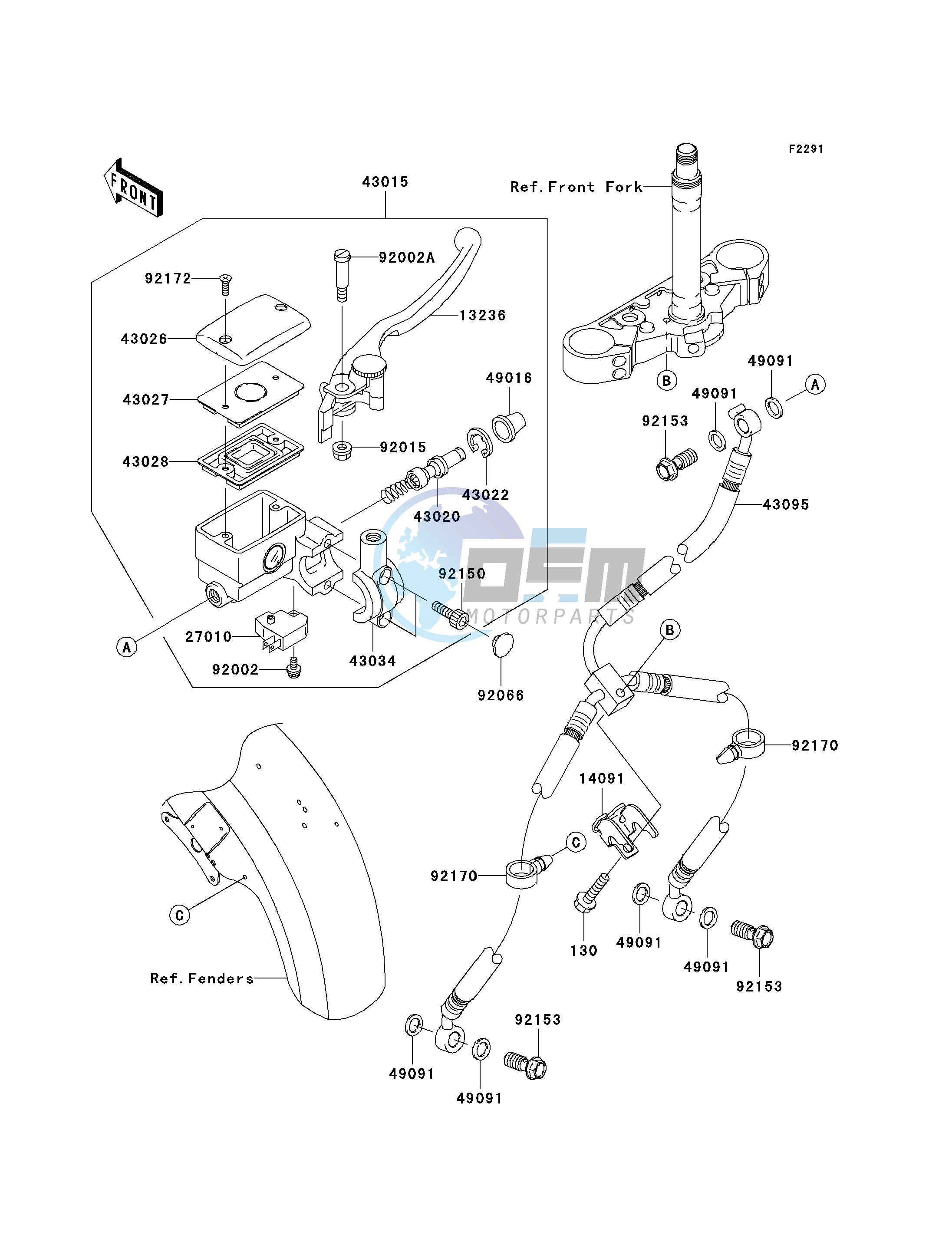 FRONT MASTER CYLINDER