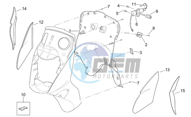 Front body - Internal shield