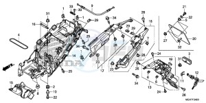 VFR1200XLF CrossTourer - VFR1200X 2ED - (2ED) drawing REAR FENDER