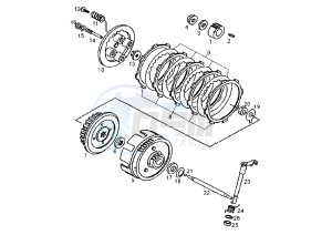 SENDA SM EURO2 - 125 cc drawing CLUTCH