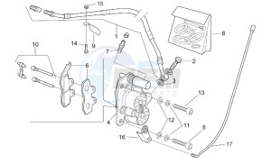 RX 50 racing 2003 drawing Front brake caliper