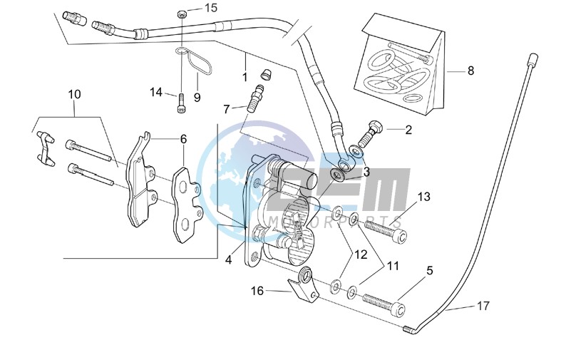 Front brake caliper